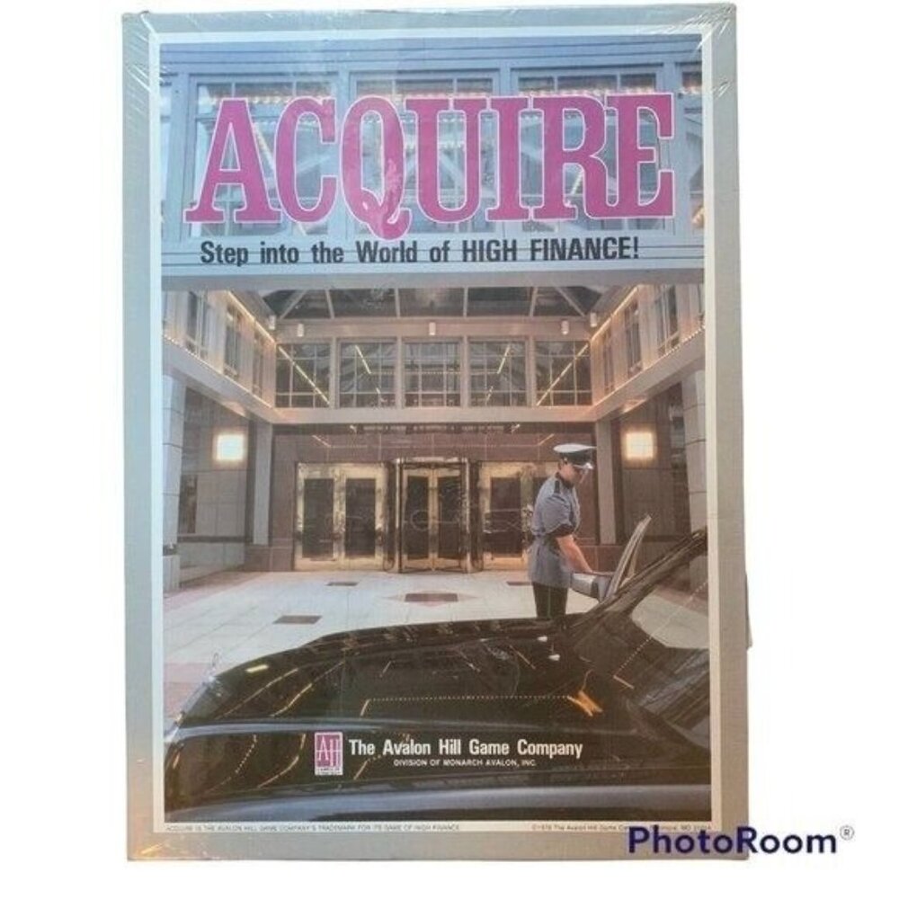 Vintage Acquire Board Game by Avalon Hill Game Company 1976 New Sealed